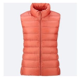 Uniqlo Orange Puffer Vest